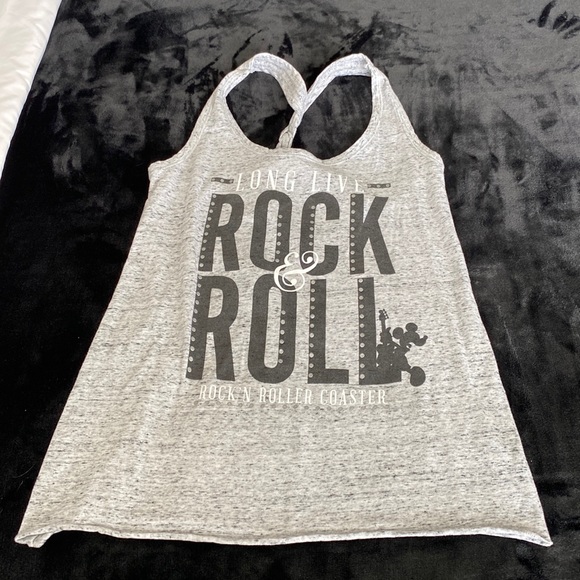Disney Tops - Disney Parks rock n roller coaster tank top